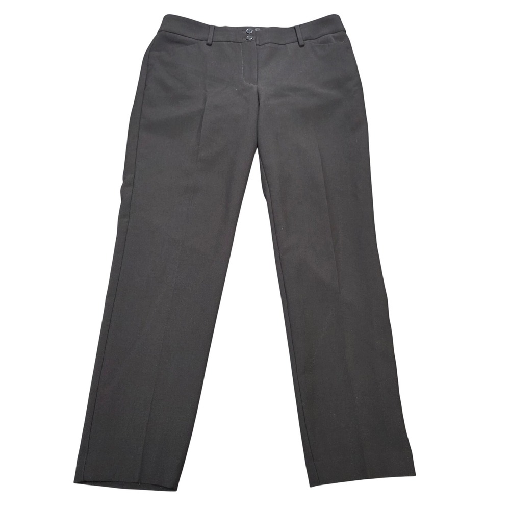 Talbots Hampshire Straight Leg Dress Pants Women's Size 8 Black Stretch